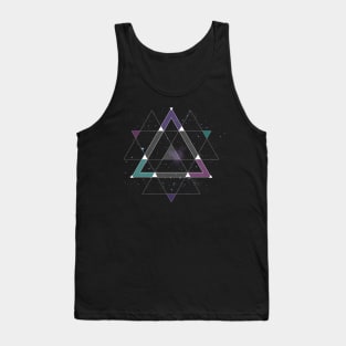 Geometric Space Graphic Tee Tank Top